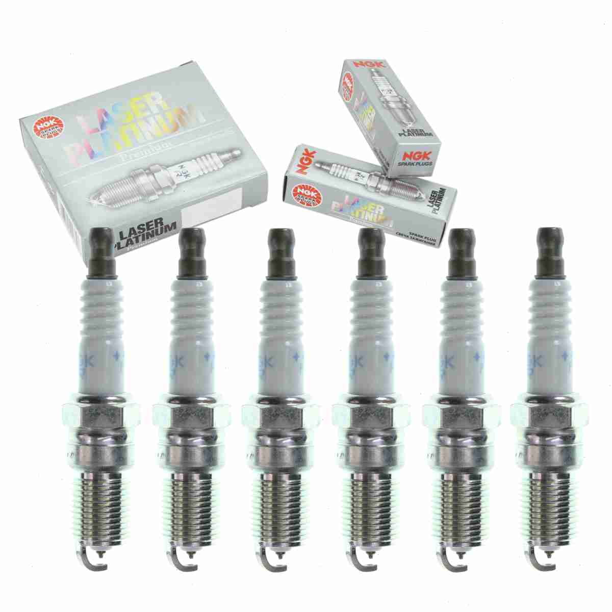 6 pc NGK 6579 Laser Platinum Spark Plugs for 19158038 21452622