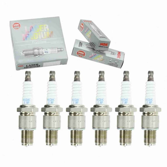 6 pc NGK 6701 Laser Iridium Spark Plugs for 0000-18-N3Y1 5752 IRT01-31 N3Y1-18-110 N3Y1-18-110A N3Y1-18-110A-9U N3Y1-18-110U-9U N3Y4-18-110 N3Y4-18-110A Ignition Wire Secondary