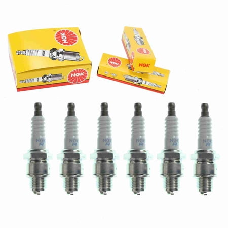 6 pc NGK 6715 Standard Spark Plugs for Ignition Wire Secondary