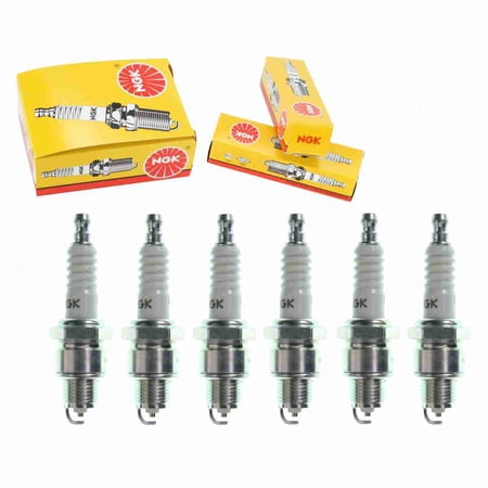 6 pc NGK 6729 Standard Spark Plugs for Ignition Wire Secondary