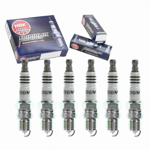 6 pc NGK 7348 Iridium IX Spark Plugs for 41TS 4511 ARF22CU HGR8BQI ITF20 V9YC Ignition Wire Secondary Fits select: 1970-1972,1995 FORD MUSTANG