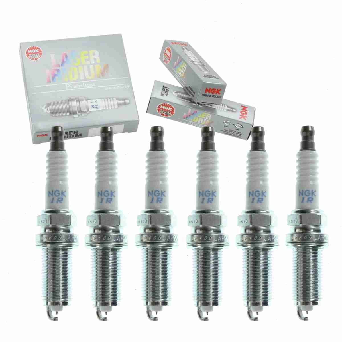 6 pc NGK 7505 Laser Iridium Spark Plugs for 22041AA750 22401AA750 22401AA751 4506 4704 IKH20TT PKH20TT Ignition Wire Secondary Fits select: 2010-2019 SUBARU OUTBACK, 2010-2019 SUBARU LEGACY