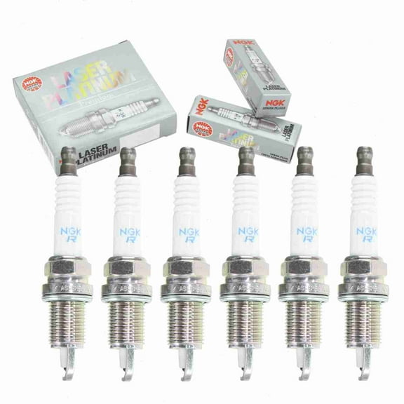 6 pc NGK 7781 Laser Platinum Spark Plugs for 04606591AB 3034 3034-2 41-807 7034 7034-2 8123 9034 9656 APP5405 FR8VII33U FR8VPP332V RC12PEC5 RC12PEPB5 SZFR5LP13G Ignition Wire Secondary
