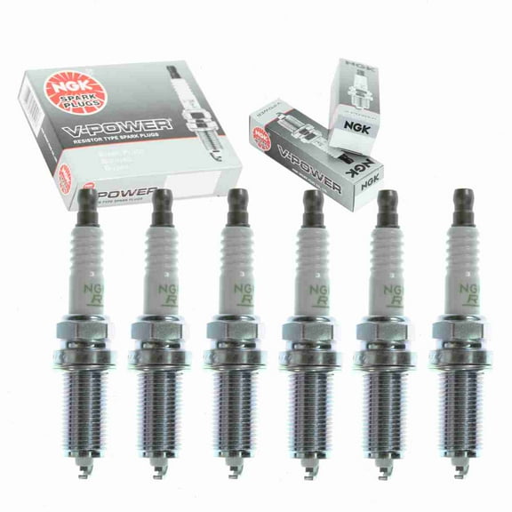 6 pc NGK 7787 V-Power Spark Plugs for 3381 90919-01236 K20HR-U11 Ignition Wire Secondary Fits select: 2005-2015 TOYOTA TACOMA, 2005-2017 TOYOTA TUNDRA