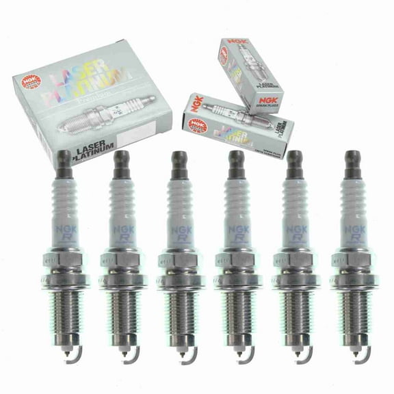 6 pc NGK 7968 Laser Platinum Spark Plugs for 101 000 062 AB 4503 4701 AGPS44F AGPS44F11 AGPS44F11J F7HPP222 F7HPPRX FR7HPP22 FR7HPP222 FR7HPP33 IK16TT K5RTSPP PK16TT YM21 12405 AA Ignition Wire