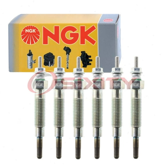 6 pc NGK 8944 Glow Diesel Glow Plugs for Ignition Cylinder Engine Secondary