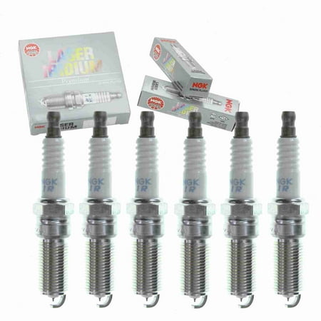6 pc NGK 90607 Laser Iridium Spark Plugs for 41-814 4314 4513 4718 6M8G 12405 BB 6M8G-12405-BB 6M8G12405BB 96302 AYFS32YR AYSF32YPC B2401-HA00B CV6E 12405 AA CV6E-12405-AA HGR8MDP0 ITV16TT PTV16TT