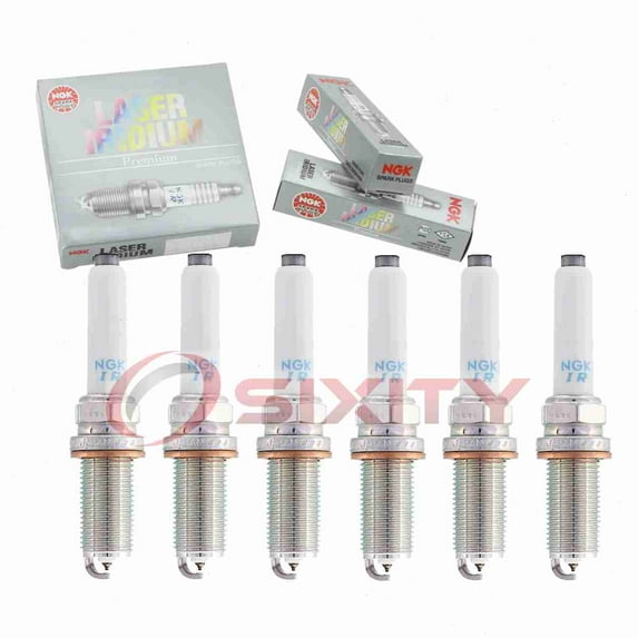6 pc NGK 91006 Laser Iridium Spark Plugs for Ignition Wire Secondary