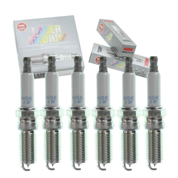 6 pc NGK 91418 Laser Iridium Spark Plugs for 12625058 41-103 41-114 4513 4718 9901 9901S ITV16TT PTV16TT RE10WYPB5 Ignition Wire Secondary Fits select: 2014-2023 CHEVROLET SILVERADO