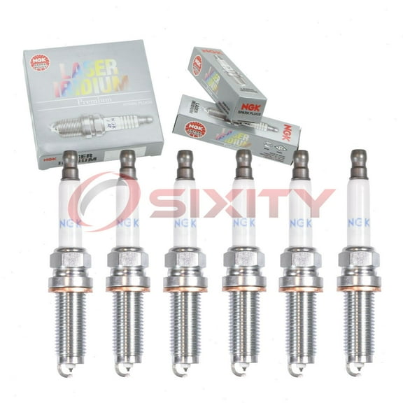 6 pc NGK 93476 Laser Iridium Spark Plugs for 02C2Z28434 LR050998 Ignition Wire Secondary