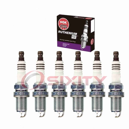 6 pc NGK 94279 Ruthenium HX Spark Plugs for Ignition Wire Secondary