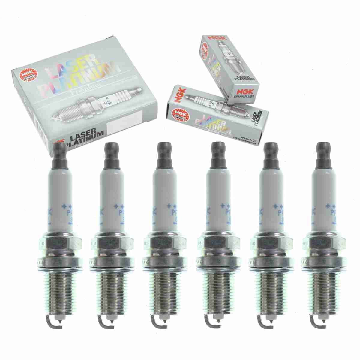 6 pc NGK 94460 Laser Platinum Spark Plugs for 101 905 611 G 4701 IK16TT Ignition Wire Secondary Fits select: 2011-2015,2017-2019 AUDI Q7