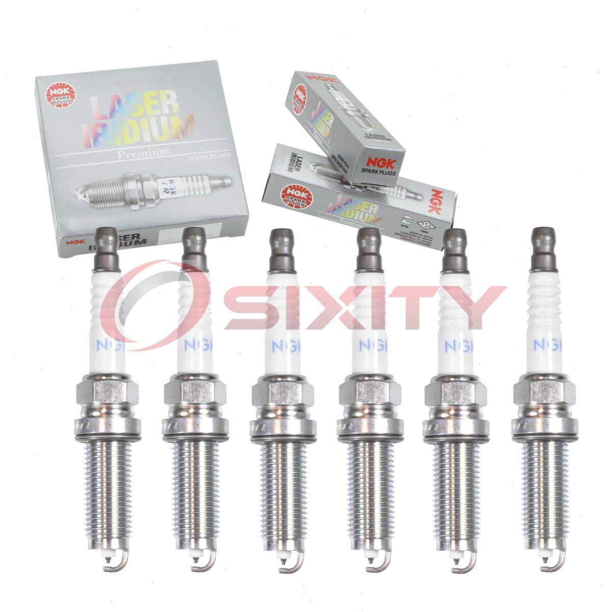 6 pc NGK 95660 Laser Iridium Spark Plugs for 122905PA A010M1 12290