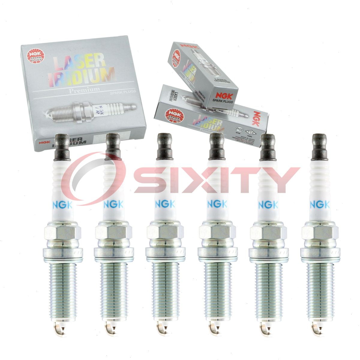 6 pc NGK 96008 Laser Iridium Spark Plugs for Ignition Wire Secondary