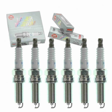 6 pc NGK 96957 Laser Iridium Spark Plugs for 1822A078 Ignition Wire Secondary Fits select: 2011-2015 MITSUBISHI LANCER RALLIART