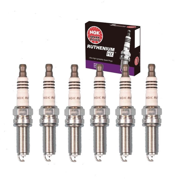 6 pc NGK 97292 Ruthenium HX Spark Plugs for Ignition Wire Secondary