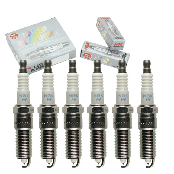 6 pc NGK 97408 Laser Platinum Spark Plugs for SP149212AC XP6043 Ignition Wire Secondary