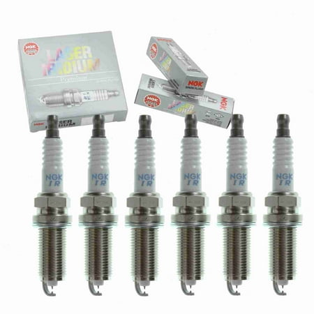6 pc NGK 98376 Laser Iridium Spark Plugs for 22401 ZJ57B 22401-ZJ51B 22401-ZJ57B 3458 4505 4703 9615 9622 FK16HQR11 FR7NII35U FR8NII35U IKH16TT PKH16TT Ignition Wire Secondary