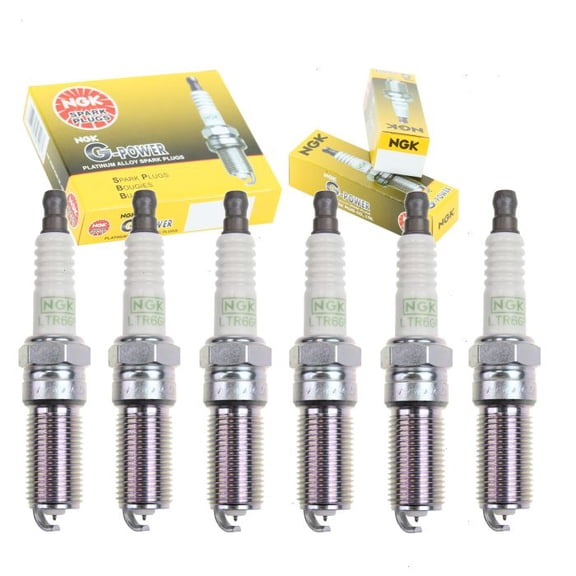 6 pc NGK G-Power Spark Plugs compatible with Cadillac STS 3.6L V6 2005-2011