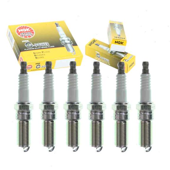 6 pc NGK G-Power Spark Plugs compatible with Chevrolet Express 2500 4.3L V6 2018-2020