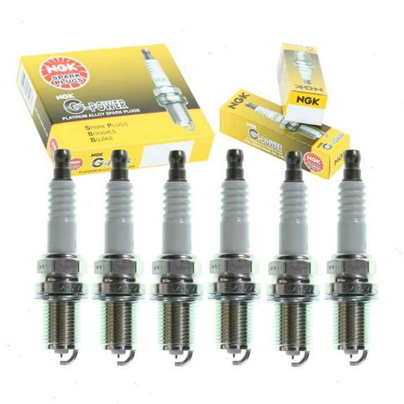 6 pc NGK G-Power Spark Plugs compatible with Chevrolet Tracker 2.5L V6 2001-2004