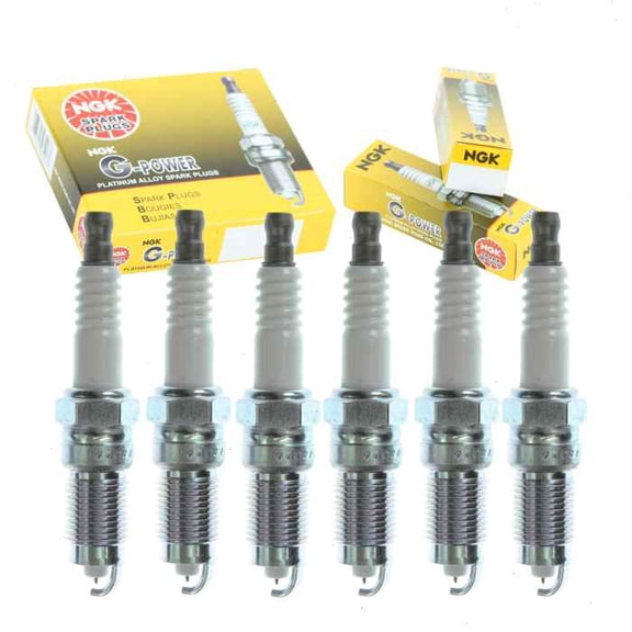6 pc NGK G-Power Spark Plugs compatible with Ford E-150 Club Wagon 4.2L V6 2003