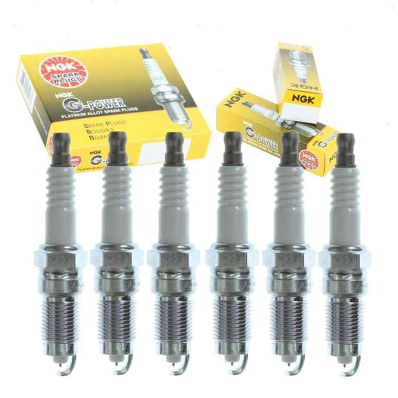 6 pc NGK G-Power Spark Plugs compatible with Ford E-150 Econoline Club Wagon 4.2L V6 1998-2002