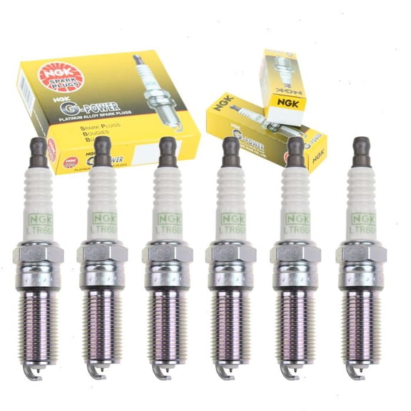 6 pc NGK G-Power Spark Plugs compatible with Lincoln MKS 3.5L V6 2010-2016