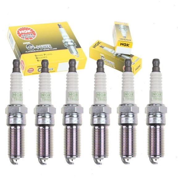 6 pc NGK G-Power Spark Plugs compatible with Saab 9-4X 3.0L V6 2011