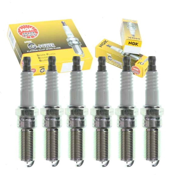6 pc NGK G-Power Spark Plugs compatible with Saab 9-7x 4.2L L6 2005-2009