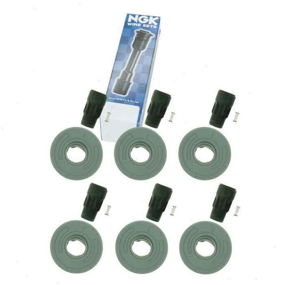 6 pc NGK Ignition Coil Boots compatible with Ford F-150 3.5L 3.7L V6 2011-2014