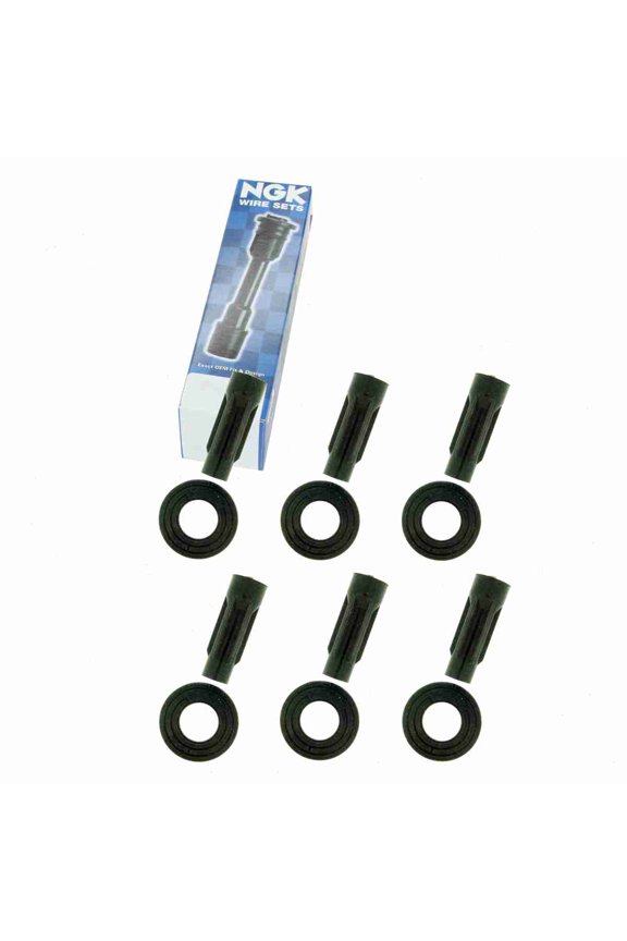 6 pc NGK Ignition Coil Boots compatible with Lincoln Zephyr 3.0L V6 2006