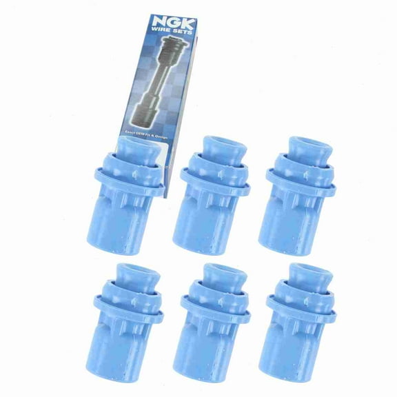 6 pc NGK Ignition Coil Boots compatible with Toyota Supra 3.0L L6 1993-1998