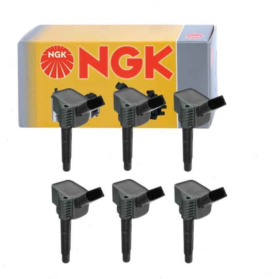 6 pc NGK Ignition Coils compatible with Audi RS5 Sportback 2.9L V6 2019