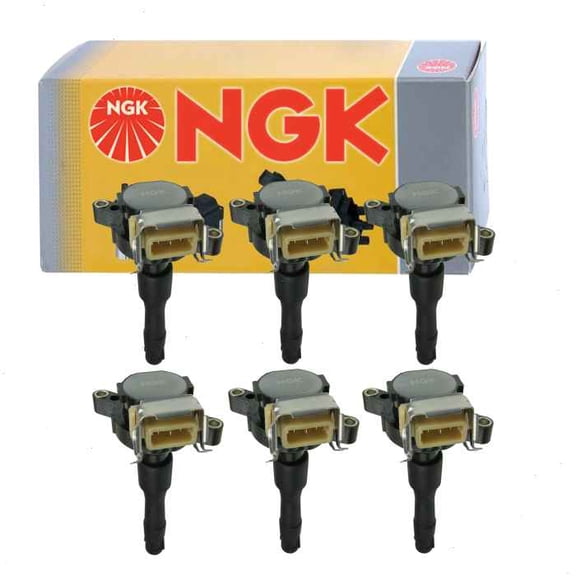 6 pc NGK Ignition Coils compatible with BMW 323i 2.5L L6 1998-2000