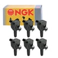 thumbnail image 1 of 6 pc NGK Ignition Coils compatible with Chevrolet Trailblazer 4.2L L6 2006-2009, 1 of 7