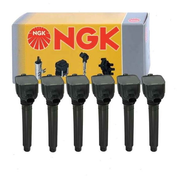 6 pc NGK Ignition Coils compatible with Dodge Charger 3.6L V6 2011-2019