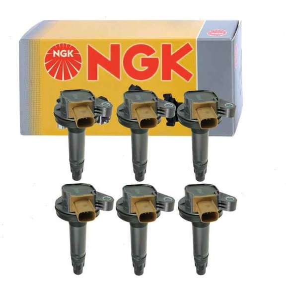 6 pc NGK Ignition Coils compatible with Ford Flex 3.5L V6 2013-2019