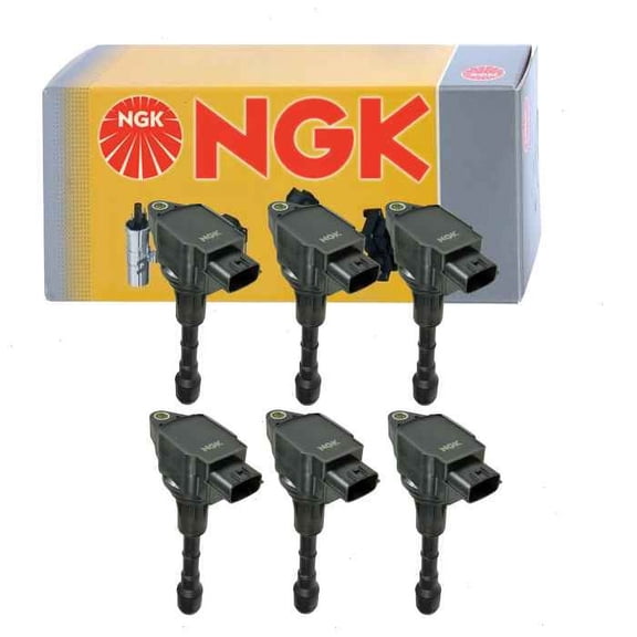 6 pc NGK Ignition Coils compatible with Infiniti G37 3.7L V6 2008-2013
