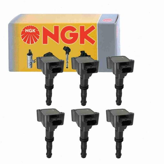 6 pc NGK Ignition Coils compatible with Porsche Boxster 2.5L 2.7L 3.2L H6 1997-2004
