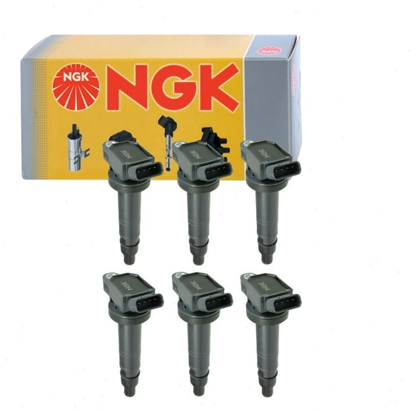 6 pc NGK Ignition Coils compatible with Toyota Tacoma 4.0L V6 2005-2015