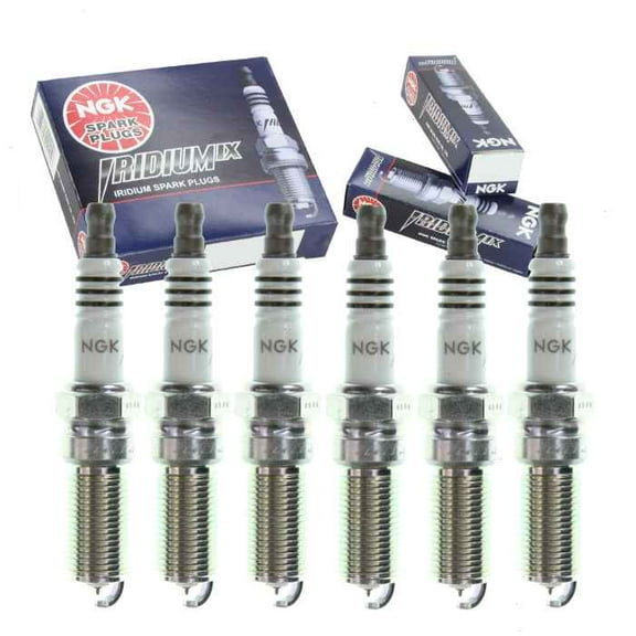 6 pc NGK Iridium IX Spark Plugs compatible with Cadillac ATS 2.0L 3.6L L4 V6 2013-2015
