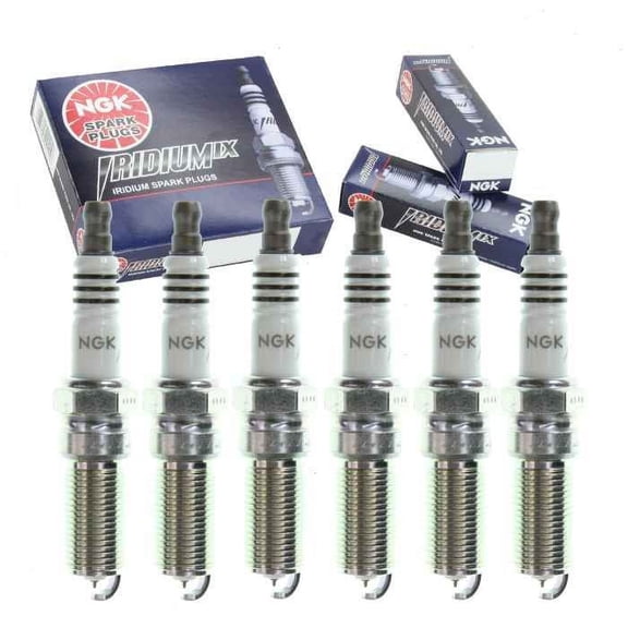 6 pc NGK Iridium IX Spark Plugs compatible with Ford Mustang 3.7L V6 2011-2017