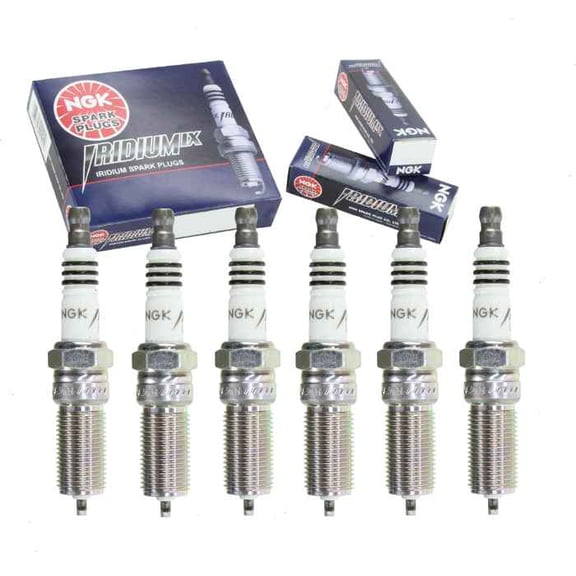 6 pc NGK Iridium IX Spark Plugs compatible with GMC Savana 3500 4.3L V6 2018-2020