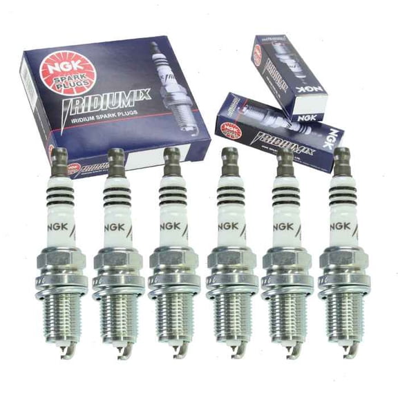 6 pc NGK Iridium IX Spark Plugs compatible with Kia Optima 2.5L 2.7L V6 2001-2006