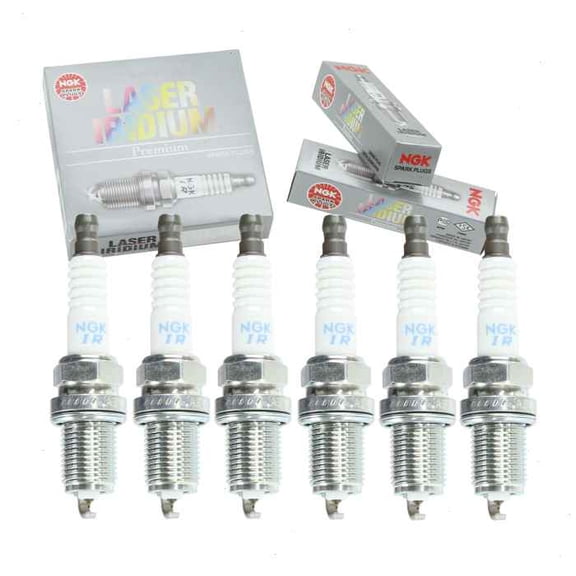6 pc NGK Laser Iridium Spark Plugs compatible with Dodge Stratus 3.0L V6 2001-2005