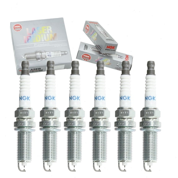 6 pc NGK Laser Iridium Spark Plugs compatible with Nissan Pathfinder 3.5L V6 2013-2020