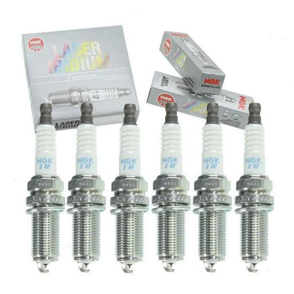 6 pc NGK Laser Iridium Spark Plugs compatible with Subaru Outback 3.0L H6 2005-2009
