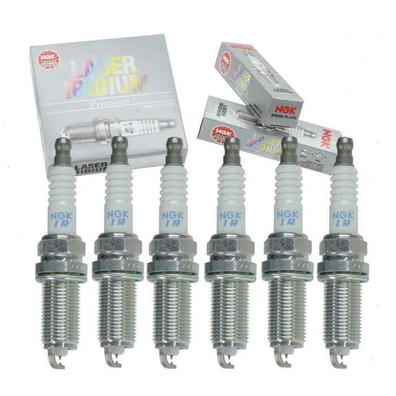 6 pc NGK Laser Iridium Spark Plugs compatible with Toyota Avalon 3.5L V6 2005-2018