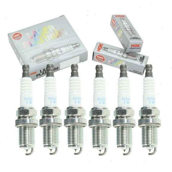6 pc NGK Laser Platinum Spark Plugs compatible with BMW 328i 3.0L L6 2010-2013